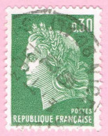 France, N° 1536A Obl. - Type Marianne De Cheffer - 1967-1970 Marianna Di Cheffer