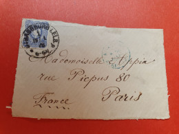 Alsace Lorraine - Devant D'enveloppe De Strasbourg Pour Paris En 1878  - Réf 928 - Cartas & Documentos