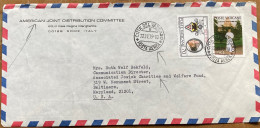 VATICAN-1979, COVER USED TO USA, AMERICAN JOINT COMMITTEE TO JEW CHARITY & WELFARE FUND, JOHN PAUL I, POPE IN GARDEN, 2 - Storia Postale