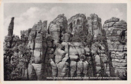 ALLEMAGNE - Sächs Schweiz - Schrammsteine Tante Onkel Und Hoher Torstein - Carte Postale Ancienne - Sonstige & Ohne Zuordnung