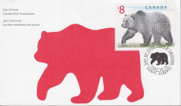 1997. CANADA. $ 8 Grizzly. Beautiful Bear FDC. - JF533595 - Covers & Documents