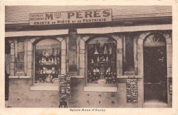 56-SAINT-ANNE-D'AURAY- MAGASIN DE FAÏENCE MELLE PERES OBJETS DE PIERE ET DE FANTAISIE - Sainte Anne D'Auray