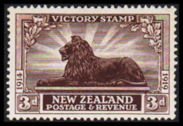 1920. New Zealand. Victory Stamps 3 D  Lion. Hinged. (MICHEL 158) - JF533662 - Unused Stamps