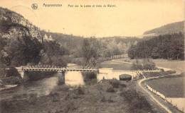 BELGIQUE - ANSEREMME - Pont Sur La Lesse Et Route De Walzin - Carte Postale Ancienne - Andere & Zonder Classificatie