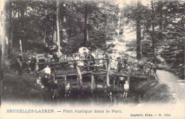 BELGIQUE - Bruxelles-Laeken - Pont Rustique Dans Le Parc - Carte Postale Ancienne - Forêts, Parcs, Jardins