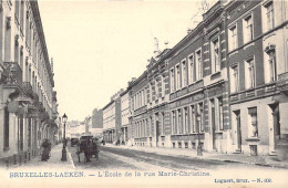 BELGIQUE - Bruxelles-Laeken - L'Ecole De La Rue Marie-Christine - Carte Postale Ancienne - Onderwijs, Scholen En Universiteiten