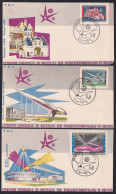 F-EX41198 BELGIUM FDC 1958 WORLD FAIR BRUXELLES PAVILION EXHIBITION.  - 1958 – Bruselas (Bélgica)