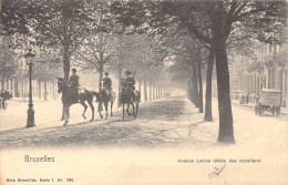 BELGIQUE - Bruxelles - Avenue Louise ( Allée Des Cavaliers ) - Carte Postale Ancienne - Avenidas, Bulevares