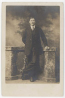 Cpa Carte-photo Homme Debout - Photo Lafette Danjoutin - Danjoutin