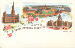 BELGIQUE - Bruxelles - Souvenir De L'Exposition Internationale Bruxelles 1897 - Hôtel De Ville - Carte Postale Ancienne - Exposiciones Universales