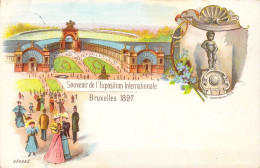 BELGIQUE - Bruxelles - Souvenir De L'Exposition Internationale Bruxelles 1897 - Manneken-Pis - Carte Postale Ancienne - Weltausstellungen