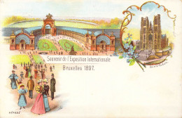 BELGIQUE - Bruxelles - Souvenir De L'Exposition Internationale Bruxelles 1897 - Sainte-Gudule - Carte Postale Ancienne - Universal Exhibitions