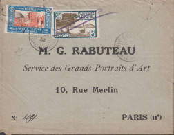 1932. NOUVELLE-CALEDONIE. Cover To Paris With 5 C Pointe Des Paletuviers And 45 C Cottage Ca... (Michel 147+) - JF440759 - Cartas & Documentos