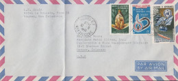 1966. NOUVELLE-CALEDONIE. AIR MAIL Cover To USA With 1 F Flower + 8 F Sport And 9 F Metrolog... (Michel 411+) - JF440773 - Covers & Documents