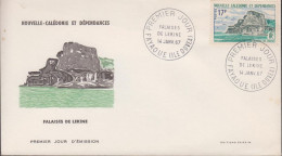 1967. NOUVELLE-CALEDONIE. Fine FDC With 17 F FALAISES DE LEKINE Cancelled First Day Of Issue ... (Michel 432) - JF440774 - Storia Postale
