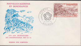 1976. NOUVELLE-CALEDONIE. Fine FDC With 24 F USA Independence Cancelled First Day Of Issue 14... (Michel 579) - JF440775 - Covers & Documents