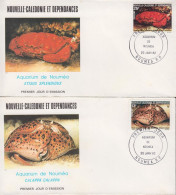 1982. NOUVELLE-CALEDONIE. 2 Fine FDC With Maritime Life Complete Set Cancelled First Day ... (Michel 681-682) - JF440783 - Covers & Documents