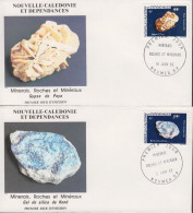 1983. NOUVELLE-CALEDONIE. 2 Fine FDC With Minerals Complete Set Cancelled First Day Of Is... (Michel 701-702) - JF440784 - Covers & Documents