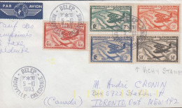 1993. NOUVELLE-CALEDONIE. Unusual Franking With 5 Stamps From The 1942/1943 Issue POSTE AERI... (Michel 295+) - JF440797 - Lettres & Documents