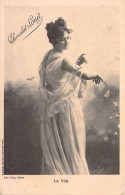 Fantaisie - Femme - Les Cinq Sens - La Vue - Chocolat Louit - Carte Postale Ancienne - Femmes