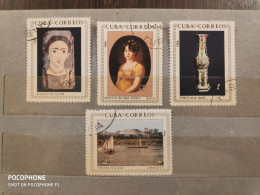 1966 Cuba Paintings (F8) - Oblitérés