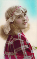 Fantaisie - Femme - Chapeau - Blonde - Vive Ste Catherine - Carte Postale Ancienne - Frauen