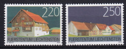 MiNr. 1355 - 1356 Liechtenstein 2004, 6. Sept. Alte Bauten Und Ortsbildschutz (V) - Postfrisch/**/MNH - Unused Stamps
