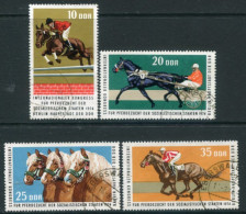 DDR / E. GERMANY 1974 Horse-breeding Congress Used With Postal Cancels  Michel 1969-72 - Gebraucht