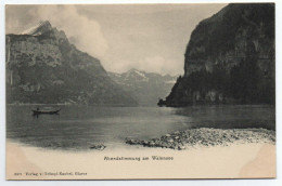 WEESEN Walensee Gegen Walenstadt Boot - Walenstadt