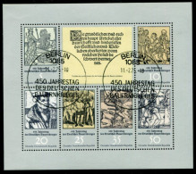 DDR / E. GERMANY 1975 Peasants' War Anniversary Sheetlet Used .  Michel 2013-17 Kb - Gebraucht