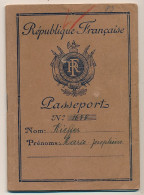 FRANCE - Passeport 500 Francs 1949/1956 - Metz, Renouvelé Id. Timbre Fiscal 1000 Francs + Visa Allemand - Non Classés