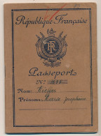 FRANCE - Passeport 500 Francs 1949/1956 - Metz, Renouvelé Id. Timbre Fiscal 1000 Francs + Visa Allemand - Unclassified