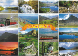 SCENES FROM SNOWDONIA, GWYNEDD, WALES. USED POSTCARD   Ag1 - Gwynedd