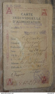 Carte Alimentation  WWI, PARIS 1918     ............. PHI ...... E1-82 - Documents