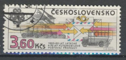 Tchécoslovaquie 1983 Mi 2708 (Yv 2528), Obliteré, Varieté Position 12/1 - Errors, Freaks & Oddities (EFO)