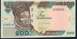 NIGERIA P29u  200 NAIRA  2015 #A/57    UNC. - Nigeria