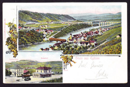 1905 Mit Bahnpost Gelaufene AK: Gruss Aus Eglisau. Mit Bahnhof Und Restaurant. - Eglisau