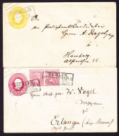 1857 2 GZ Briefe. 1x 3 Und 1x 1 Silbergroschen Frankatur. Stempel BERLIN Und FEHRBELLIN. - Postwaardestukken