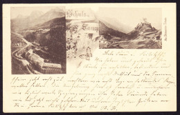 1898 Gelaufene AK: Schuls-Tarasp, Gestempelt TARASP KURHAUS Nach Plauen - Tarasp