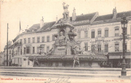 BELGIQUE - BRUXELLES - La Fontaine De Brouckère - Carte Poste Ancienne - Sonstige & Ohne Zuordnung