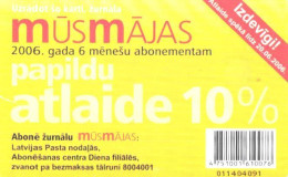 Latvia:Used Phonecard, Lattelekom, 2 Lati, Musmajas, Candle, 2006 - Lettonia