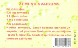 Latvia:Used Phonecard, Lattelekom, 5 Lati, Berries, Strawberry, 2006 - Latvia