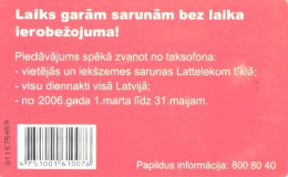 Latvia:Used Phonecard, Lattelekom, 2 Lati, Advertising, 2006 - Latvia