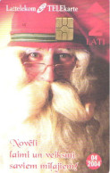 Latvia:Used Phonecard, Lattelekom, 2 Lati, Santa Claus, 2004 - Letland