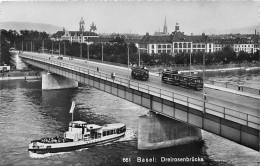 Basel Dreirosenbrücke Tram Boot - Basel