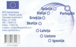 Latvia:Used Phonecard, Lattelekom, 2 Lati, Fund Advertising, 2004 - Lettland