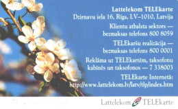 Latvia:Used Phonecard, Lattelekom, 2 Lati, Blossoms, 2000 - Latvia