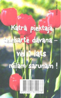 Latvia:Used Phonecard, Lattelekom, 2 Lati, Tulips, 2005 - Lettland