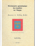 Généalogique Des Familles D'Anjou N° 41 (de Du Paty à Du Pré) Dont Du Pont Et Dupont - Août 2002 - Histoire