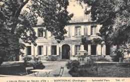 MONTIGNAC (Dordogne) - Grand Hôtel Du Soleil D'Or - Splendid'Parc - Note Au Verso (voir Les 2 Scans) - Montignac-sur-Vézère